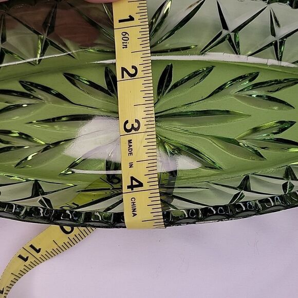 Vintage. 1960 Hazel Atlas Ware. Green Glass. EUC - Picture 7 of 8